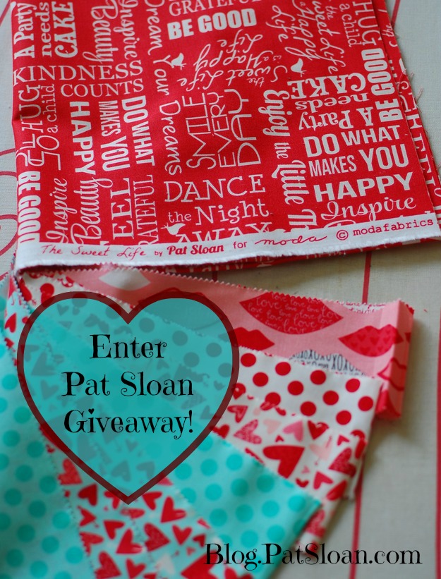 Pat sloan Valentine giveaway button