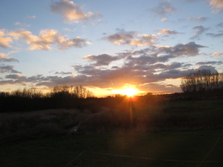 Sunset near Lower Halstow, Kent