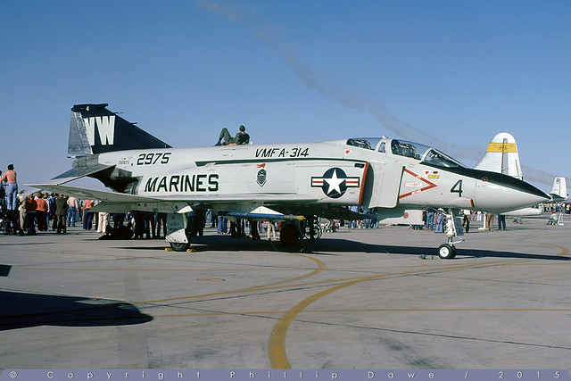 152975/WW-4 - F-4N Phantom - US Navy / VMFA-314 - George AFB - 22-Oct-78