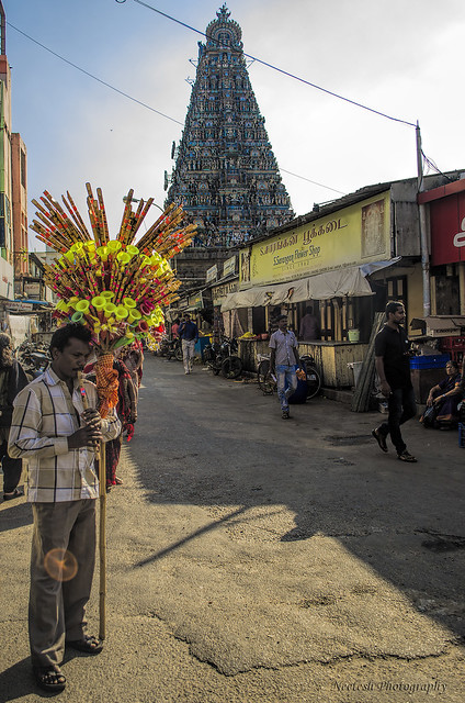 Temple street - kapaleeshwar temple