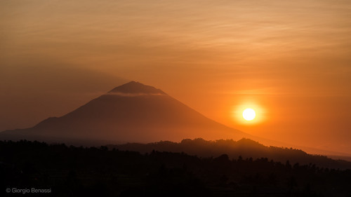 bali nature sunrise indonesia landscape