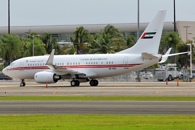United Arab Emitrates ( Dubai Air Wing) / Boeing 737-7EO BBJ / A6-HRS at TJSJ