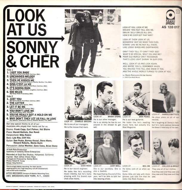1 - Sonny & Cher - Look At Us - D - 1965 - ReIssue 1969