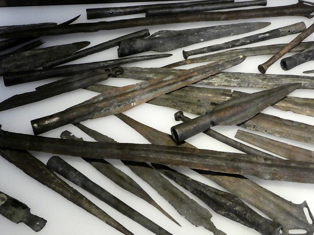 Espadas del depósito de la Ría de Huelva