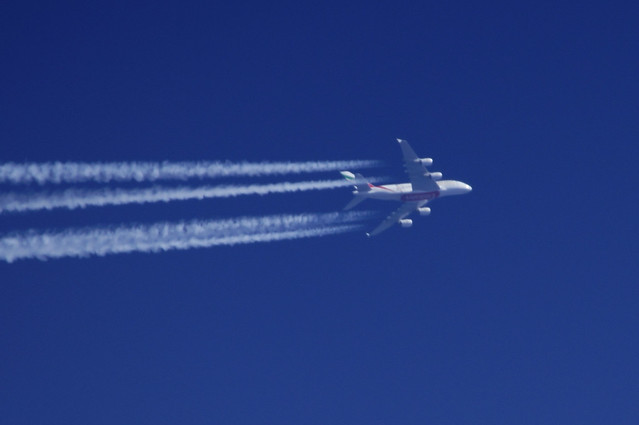 A380 Emirates Blue Sky