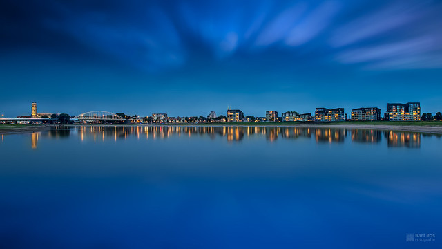 Long exposure during Bluehour of Pothoofd Deventer