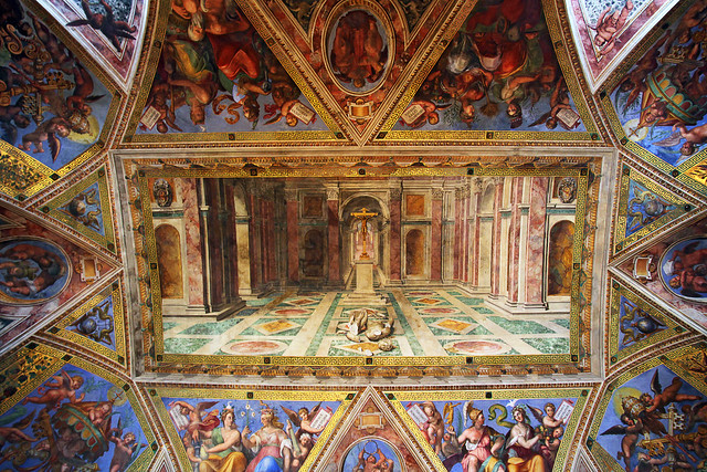 Plafond in het Vaticaans Museum