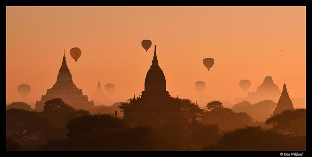 Misty morning in Bagan