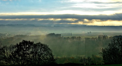 panorama lumière paysages brume matin campagnes gollion