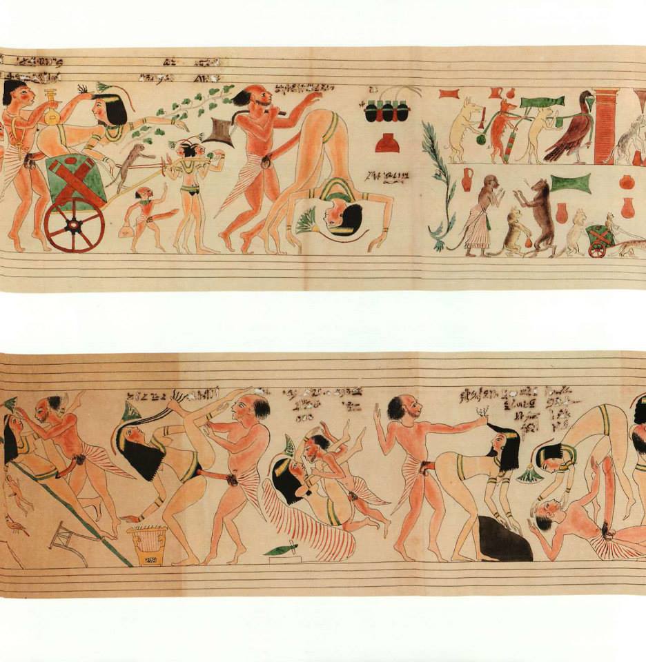 Reconstruction papyrus torino erotic Planche G.