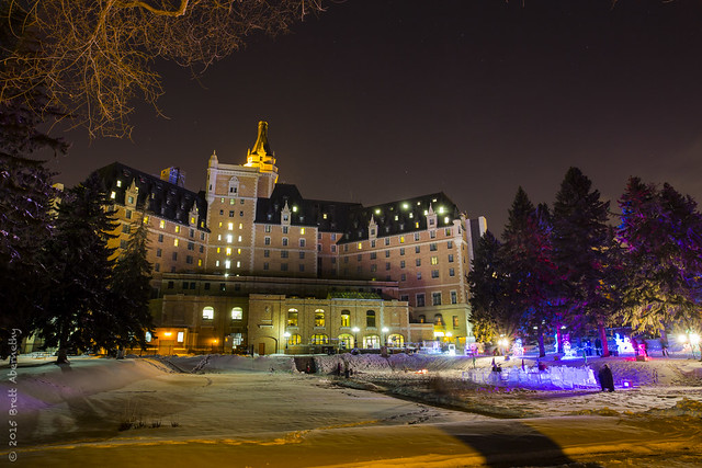 Bessborough Hotel Saskatoon and the Frosted Gardens