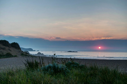 asturias gozón verdicio carniciega cantábrico atardecer ocaso puestadesol sunset playa beach sol mar agua seascape sea