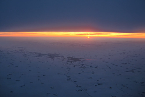 usa snow minnesota clouds plane sunrise geotagged unitedstates aerial fields farms geo:lat=4356049111 geo:lon=9258178711