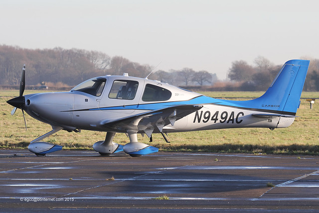 N949AC - 2014 build Cirrus SR22T GTS Carbon, at the 2015 Revival Fly-In at Church Fenton