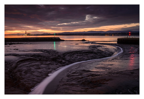 sunset scotland mud harbour powerstation boness riverforth lonagannet