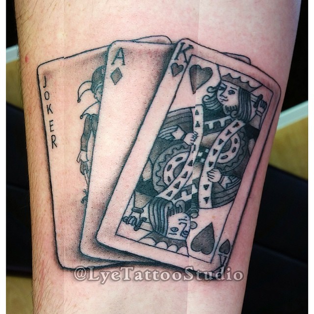Harley Quinn  Joker card tattoos for Zoey  her partner Juan   Email kathleensanderstattooyahoocom Booking Info  available   Instagram
