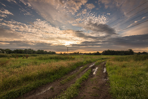 sunset field cheshire wirral clouds grass little sutton hooton ellesmere port july 2016 england 750d tokina 1116 landscape outdoor sky serene grassland dirt track