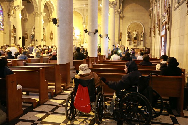 Worshippers in Wheelchairs Lima Peru South America