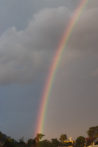 rainbow sky sunset atmosphere weather rainyday clouds tree justpentax pentax mikaandrianoelison