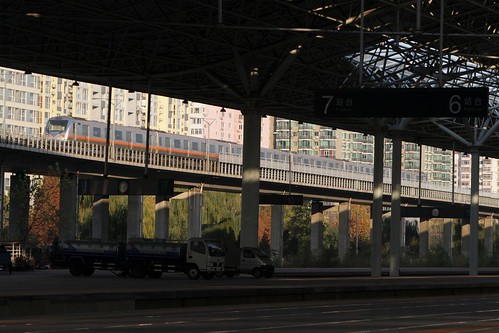 Line 13 of the Beijing Subway passes Beijing North Railway Station