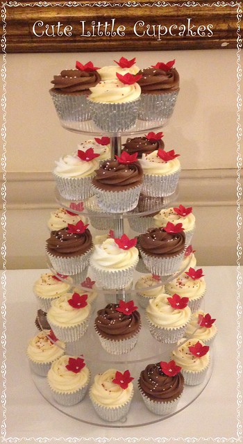 Red & White Wedding Tower