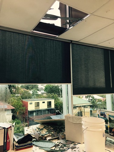 Storm damage at UQ Pharmacy Australia Centre for Excellence