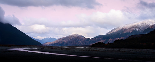 Horrible Pink by ajecaldwell11, Waimakariri River and Mt Horrible (centre), Arthurs Pass National Park, New Zealand

After a day of 