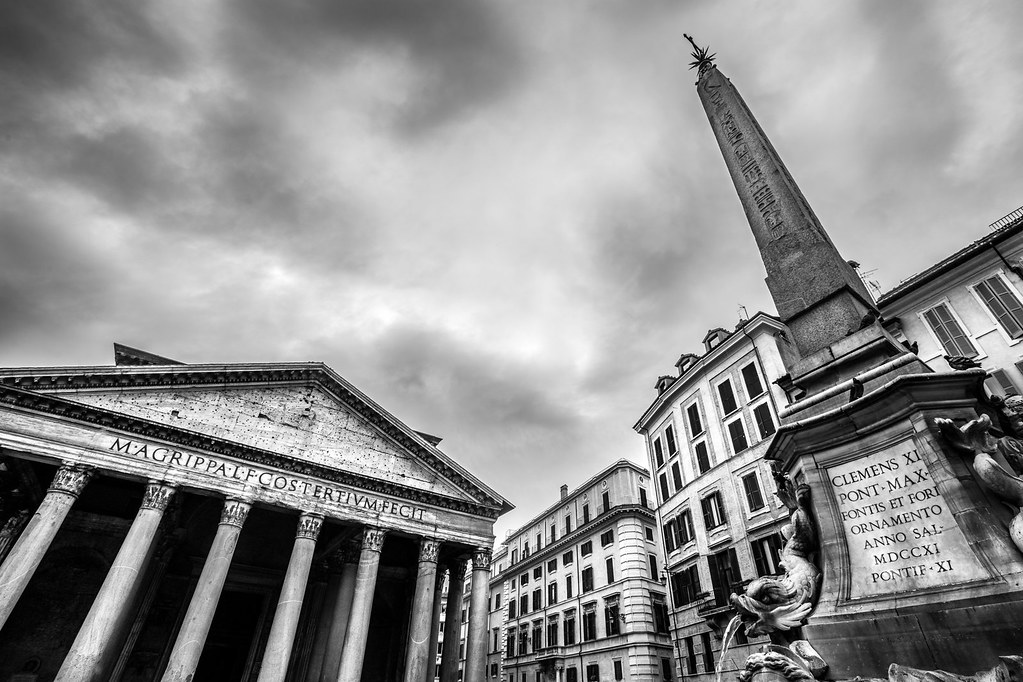 Pantheon square, Rome, Italy