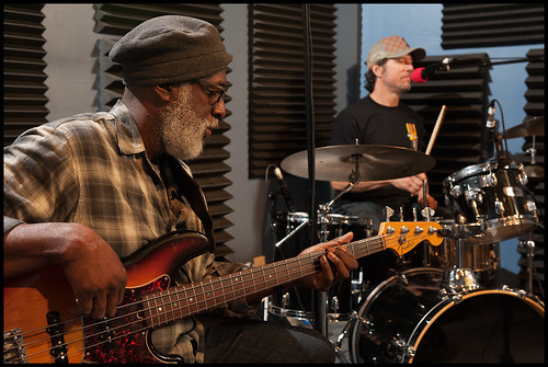 Marc Stone and friends at WWOZ during the 2015 Spring Pledge Drive. Photo by Ryan Hodgson-Rigsbee www.rhrphoto.com