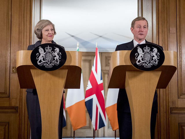 PM Theresa May welcomes Enda Kenny to 10 Downing Street