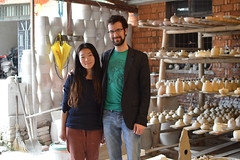François and Miss Zhang, potter in Jingdezhen