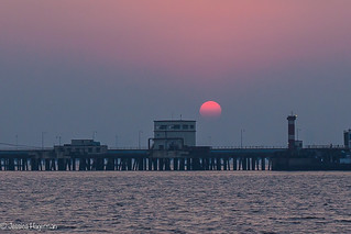 Sunset on ferry