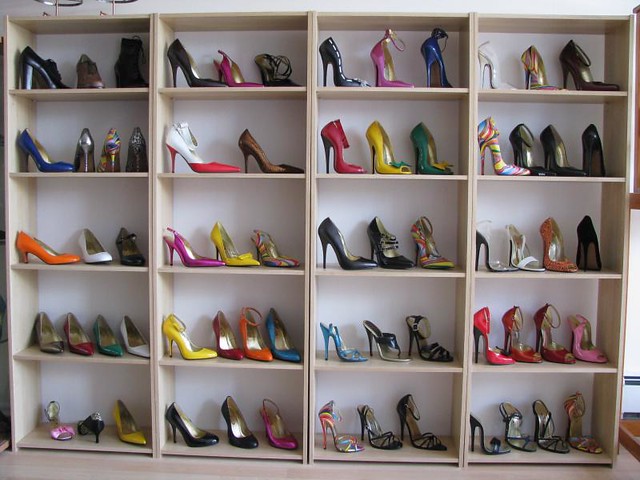 Forever Heels A Wall of High Heel Shoes