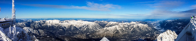 Panorama View from the Zugspitze, Bavaria