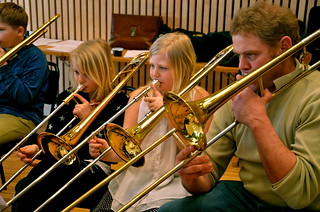 Tromboner i Framåt Brassbandet