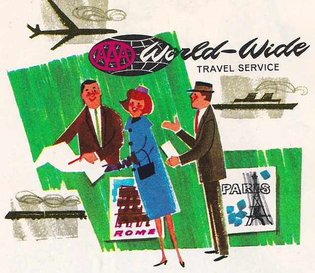 AAA World-Wide Travel Service - Illustration - 1968