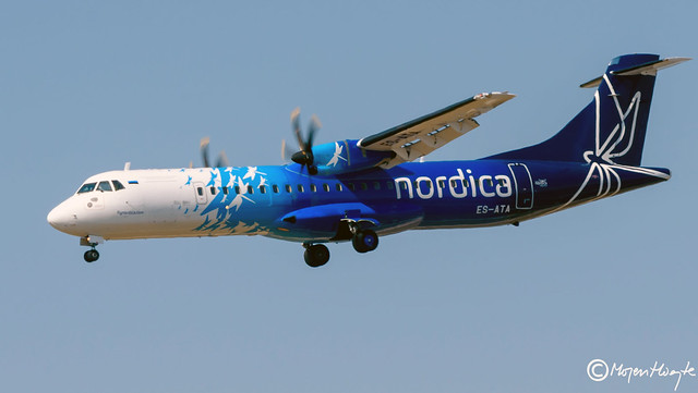 Nordica, ATR 72-600 (72-212A), ES-ATA, 1038, April 2018