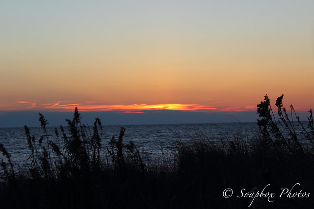 Sunset from Sunset Beach at Cape May Point, NJ,  December 19, 2014