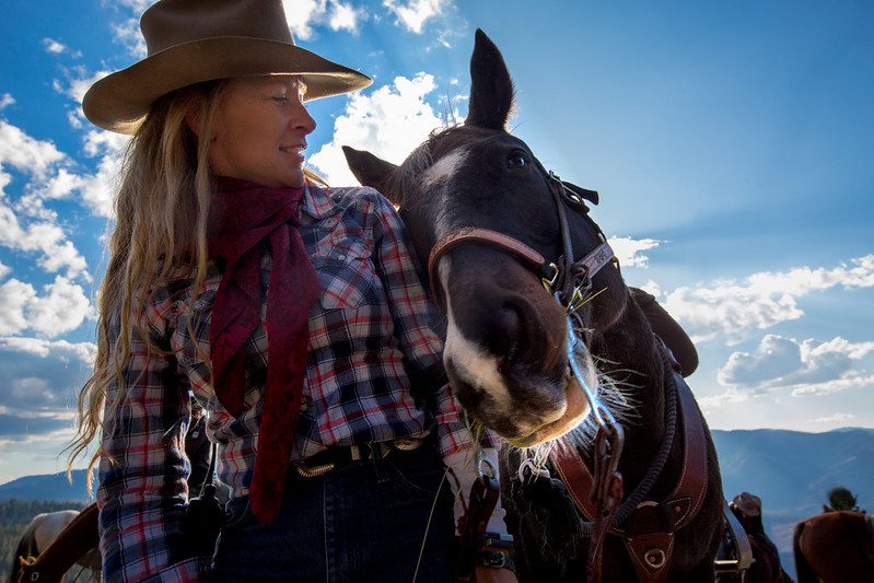 Triple Creek Ranch Kristen with Horse