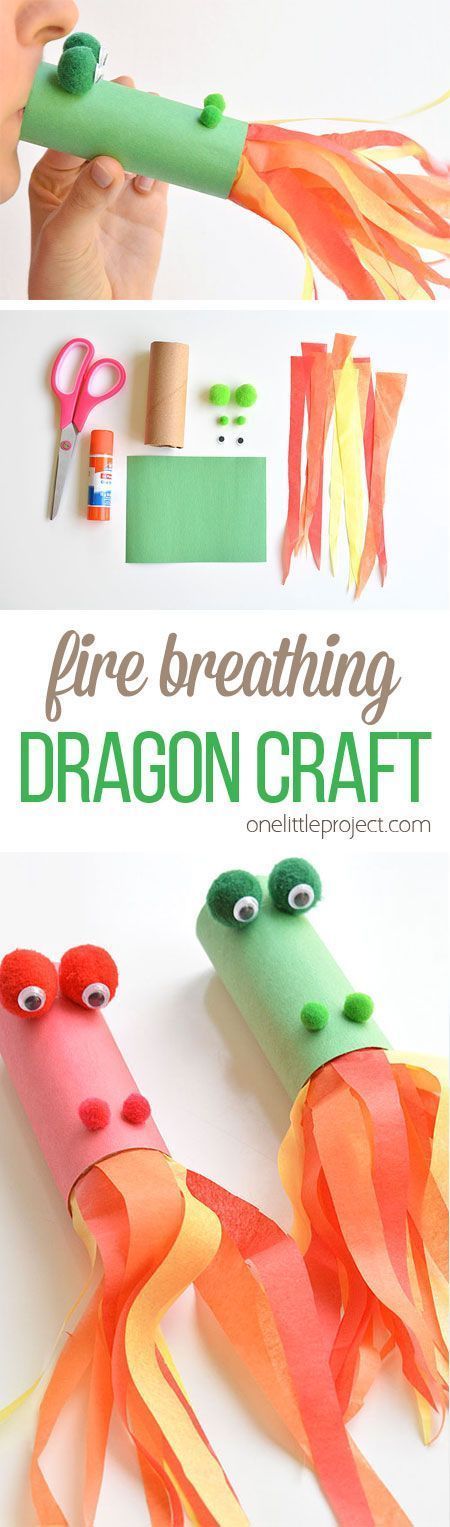 Paper Roll Dragon Craft | Fire Breathing Dragon