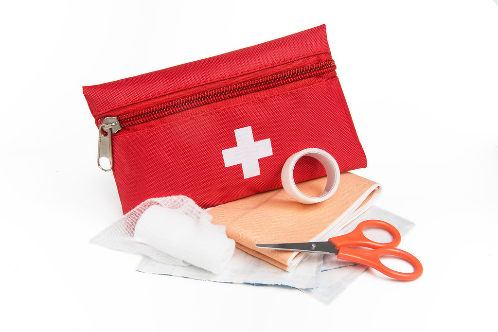 First Aid Kit | An image of a red First Aid Kit and scissors… | Flickr