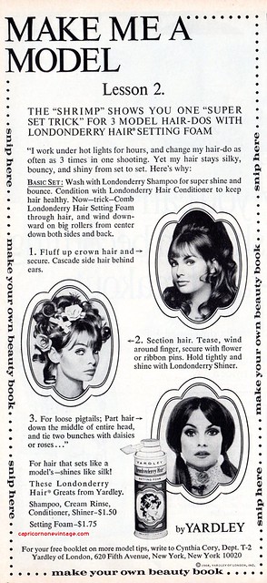 1969 yardley of london jean shrimpton magazine ad