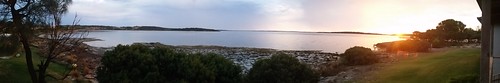 sunset panorama beach water jetty samsung australia galaxy southaustralia s5 coffinbay eyrepeninsula mtduttonbay