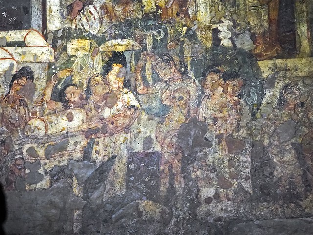 La naissance du Bouddha (Ajanta, Inde)