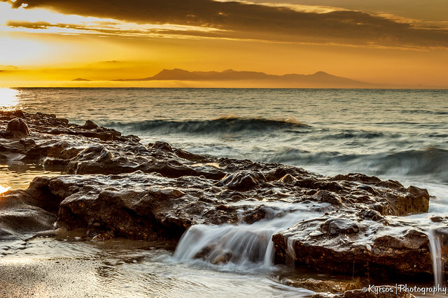 Sunrise in North Aegean, Greece