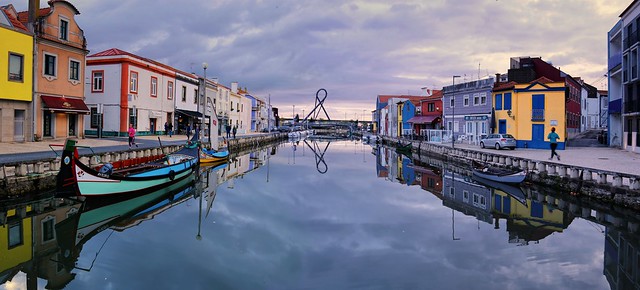 Aveiro's water channels and the boats