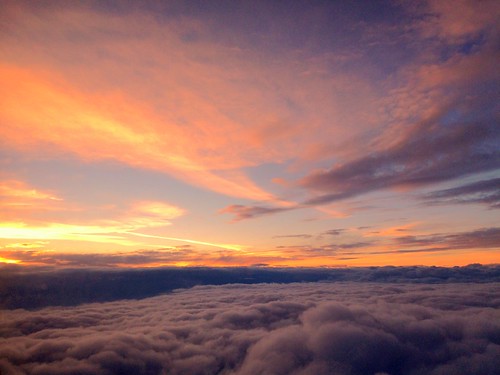 sunset sky window clouds plane airplane view flight pw