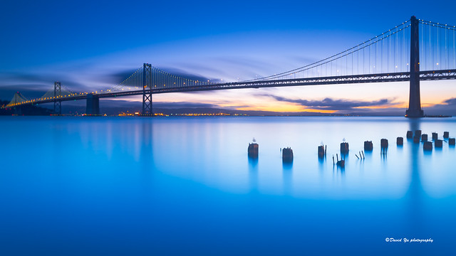 Morning Calmness - San Francisco bay bridge