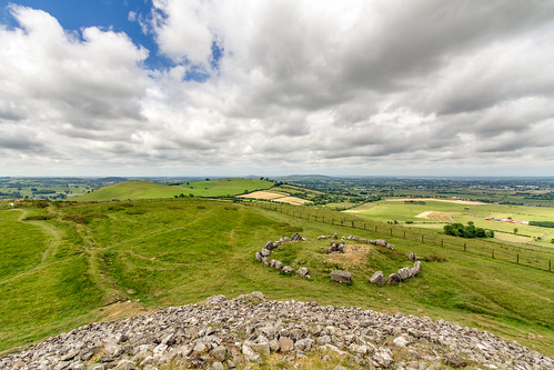 old travel ireland summer sky green tourism beautiful sunshine weather stone clouds rural landscape outside outdoors rocks hiking country scenic historic hills overlook loughcrewcairn dandangler