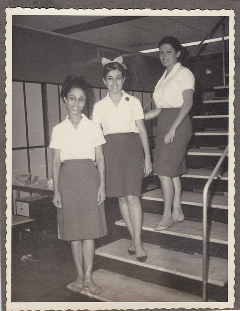 three ladies in uniform - 1960s